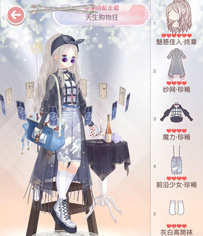 奇迹暖暖天生购物狂怎么搭配