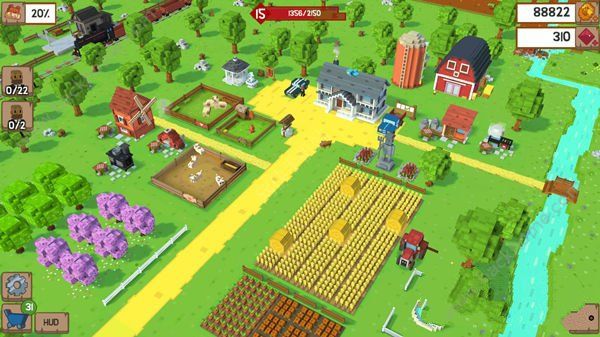 方块农场游戏中文汉化安卓版（Blocky Farm） v1.2.58