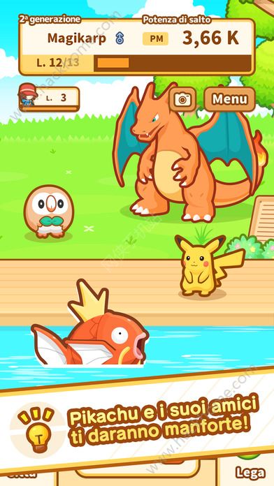 精灵宝可梦鲤鱼王溅跃游戏官方安卓版（Pokemon Magikarp Jump） v1.3.5