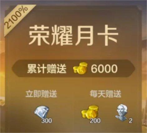 世界启元月卡多少钱
