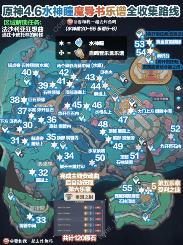 原神4.6水神瞳魔导书在哪 4.6版本乐谱收集路线一览图片5