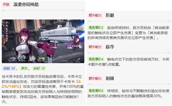 崩坏星穹铁道卡芙卡值不值得养