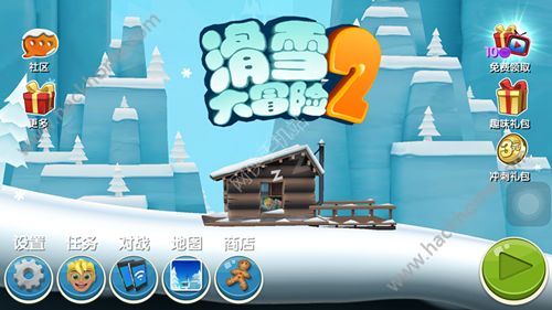 滑雪大冒险2评测：欢乐跑酷滑雪之旅​