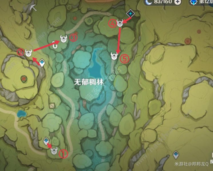 原神纳西妲突破天赋材料速刷攻略 蕈兽分布位置及材料获取图片11