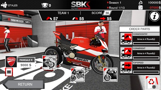 SBK摩托经理免费游戏安卓版下载（SBK Team Manager） v1.1.4