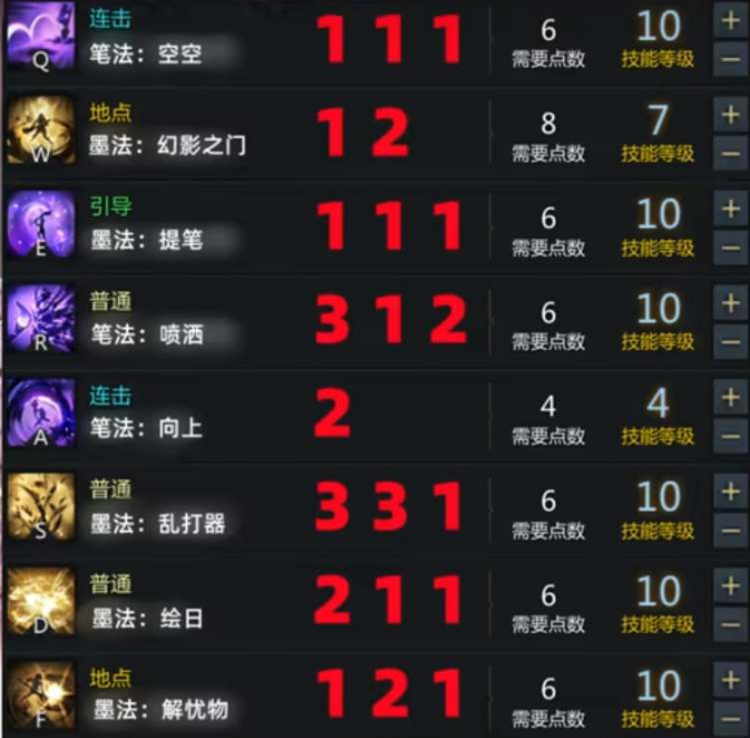 命运方舟墨灵技能怎么加点