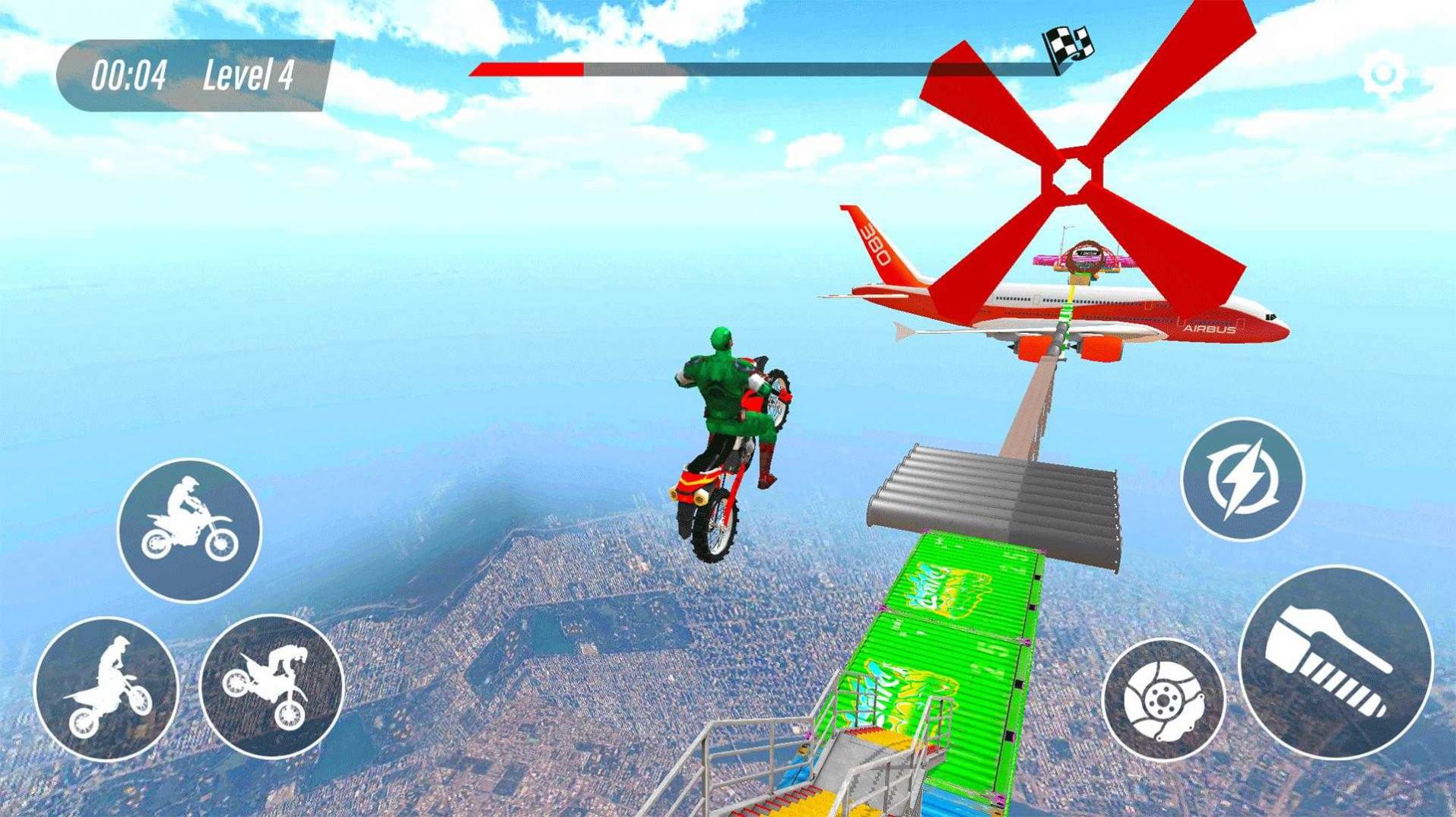 超级坡道摩托车特技3D游戏安卓版（SuperHero Bike） v1.0.6