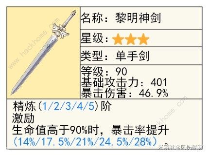 原神千织武器属性是什么 千织专武武器属性推荐​