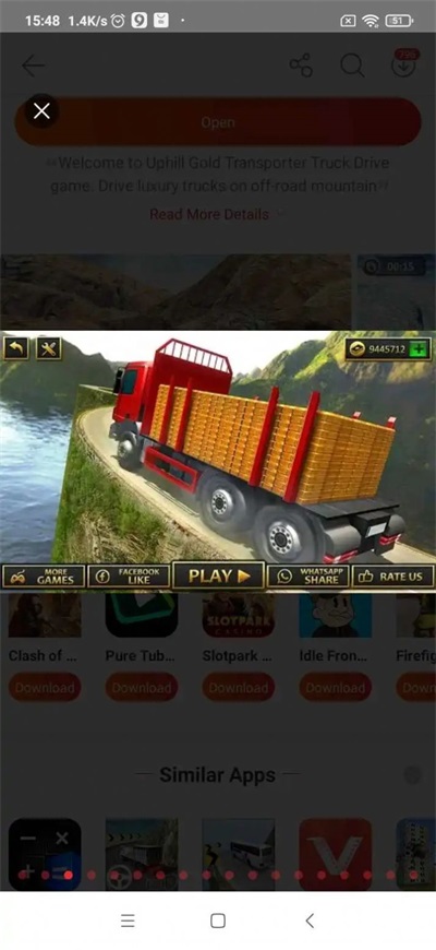 黄金运输卡车模拟游戏手机版（Uphill Gold Transporter Truck Drive） v1.6