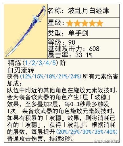 原神千织武器属性是什么 千织专武武器属性推荐图片13