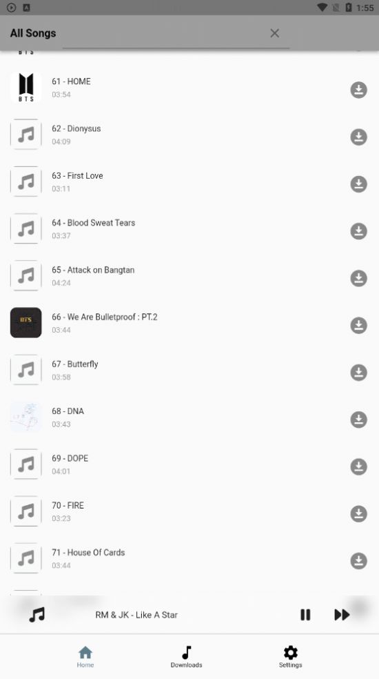 Bts Songz音乐软件免费下载安装 v1.0.0