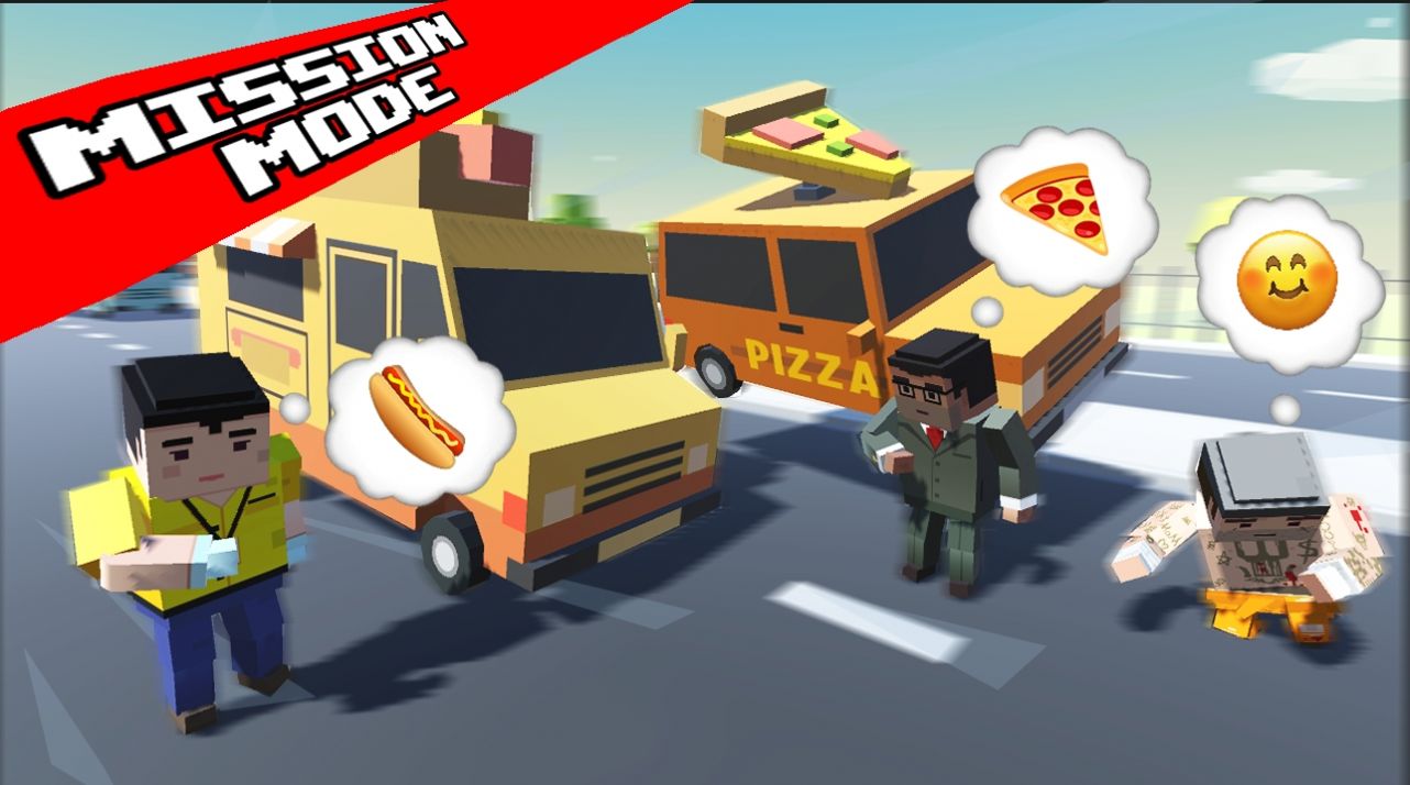 疯狂之路快餐车游戏官方版（Crazy Road Fast Food Truck） v0.2