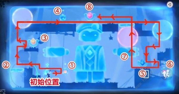 原神3.8琉形蜃境第二天聚流映灯在哪 第二天琉形蜃境位置及先成图获取图片5
