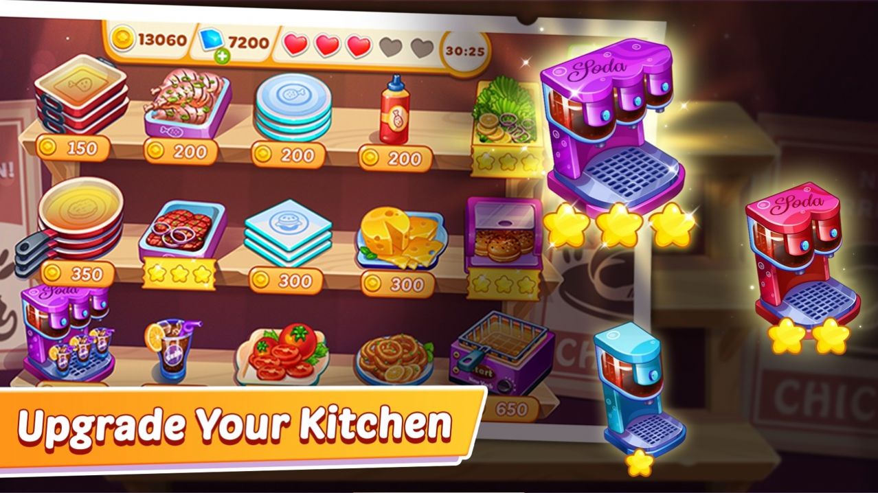 烹饪高峰游戏中文版（Cooking Rush Restaurant Game） v1.0.1