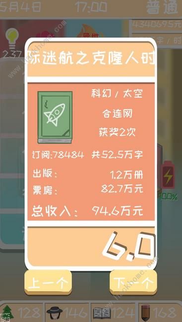 网络小说家模拟3000元创业写书攻略图片3