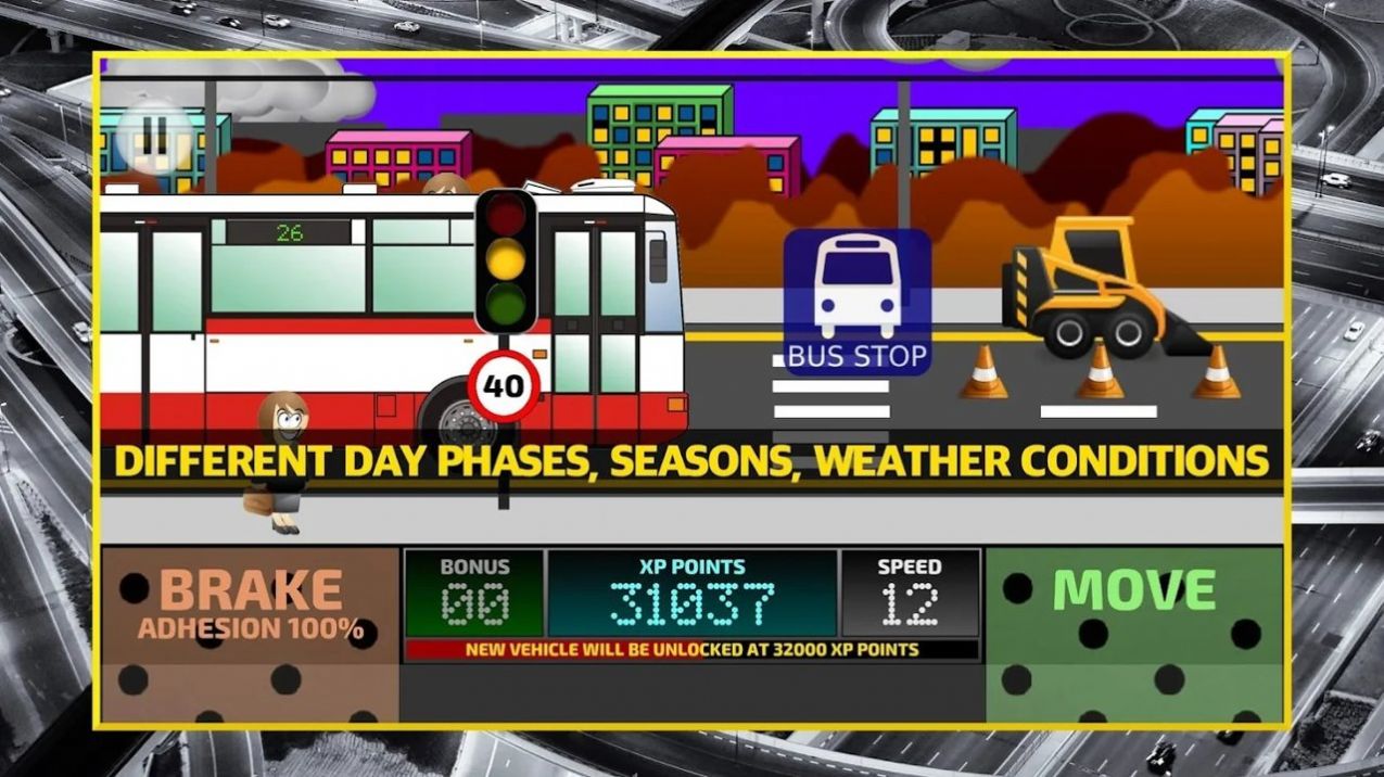 城市公交车驾驶模拟器2D游戏中文版（Bus Sim 2D） v1.127