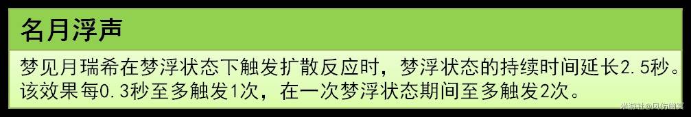 原神5.4梦见月瑞希技能出装搭配详解图片5