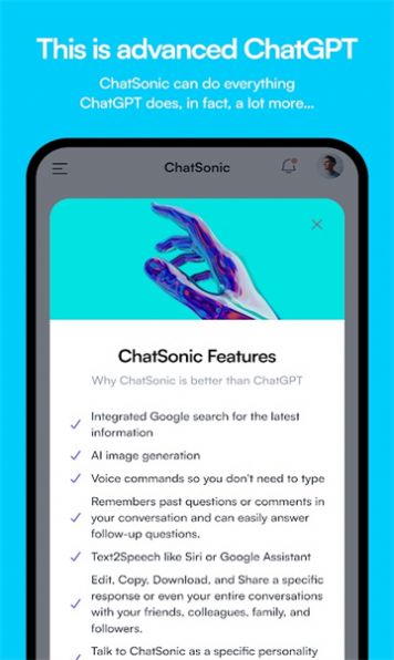 chatsonic智能聊天软件官方app手机版下载 v1.1.3